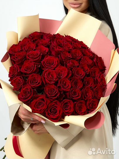 Букет из 51 розы. Доставка