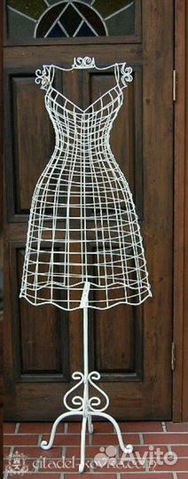 Манекены кованые интерьерные вешалки полки