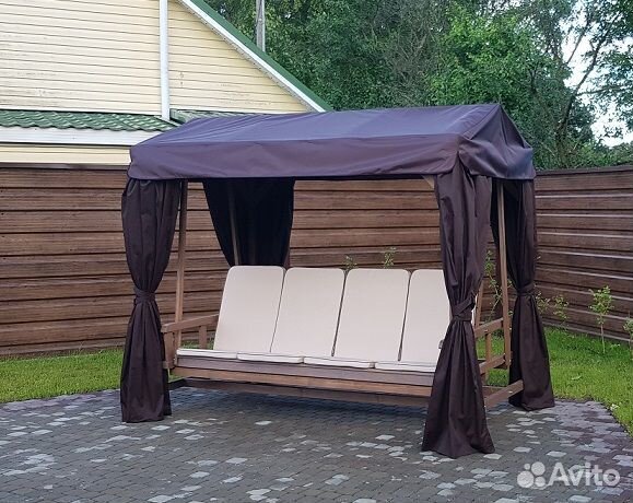 Качели из массива De madera de pino