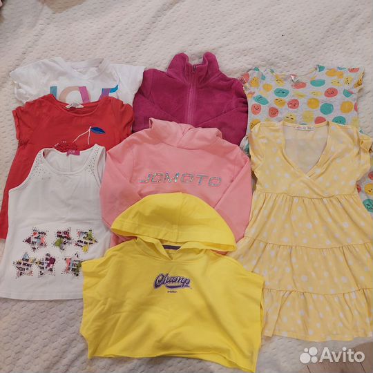 Вещи пакетом для девочки р.128-134