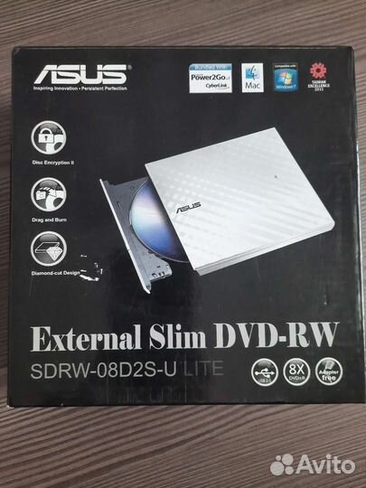 Привод внеш. DVD+RW asus