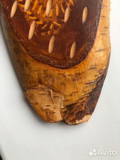 Картина на спиле дерева СССР