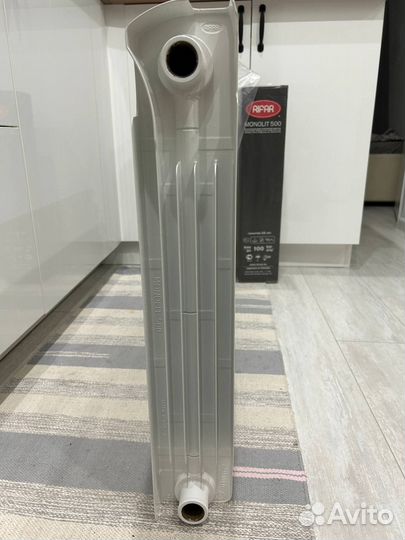 Радиатор Rifar Monolit 500 8 секций белый