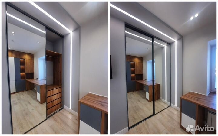 Дизайнерский шкаф купе под заказ за 6 дней, гарантия