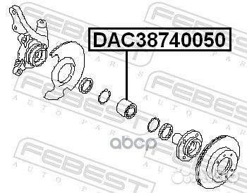 Подшипник ступ. пер. Nissan Sunny B12/N13 86-90