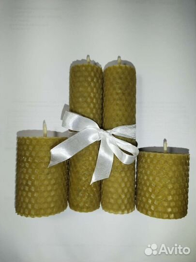 Свечи из вощины, домашний очаг, свечи с травами