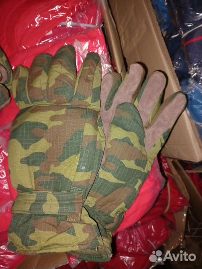 Перчатки на флисе