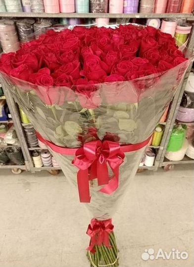 Длинные высокие розы 110 150 160 180 200 см