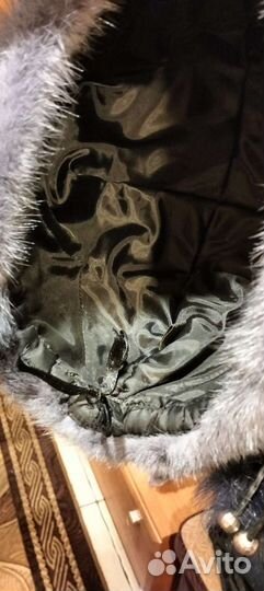 Шапка женская голубая норка