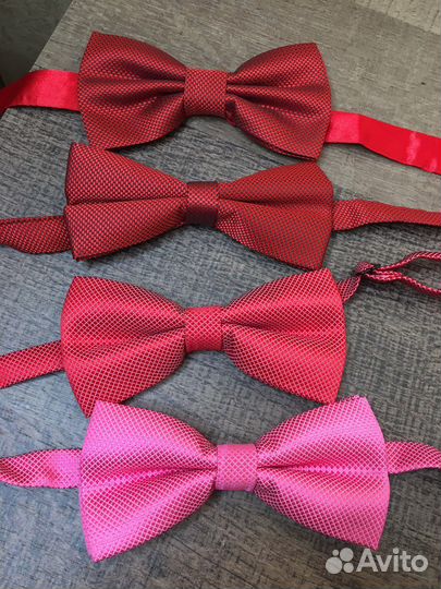 Галстук бабочка красные