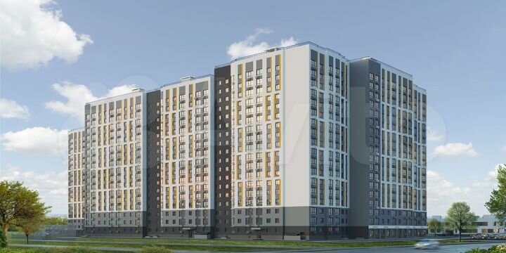 1-к. квартира, 40,9 м², 17/18 эт.