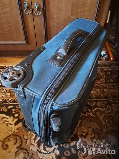 Чемодан на 2 колесах небольшой(S),тканевый