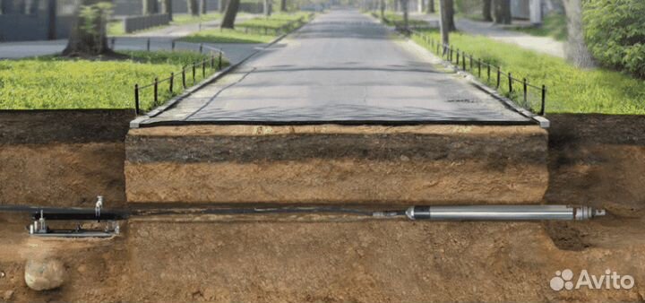 Прокладка водопровода и канализации проколом