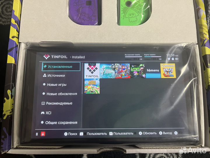 Nintendo switch oled splatoon 3 чип прошитая