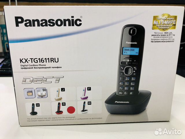 Panasonic kx tg1611ru купить в Москве | Электроника | Авито
