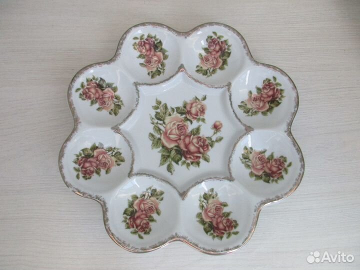 Вазочка, тарелка пасхальная, период СССР