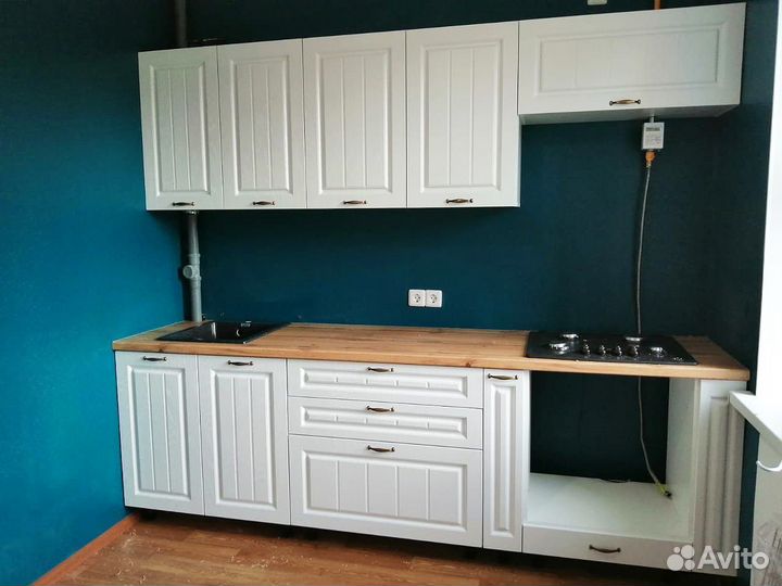 Кухонный гарнитур белый новый