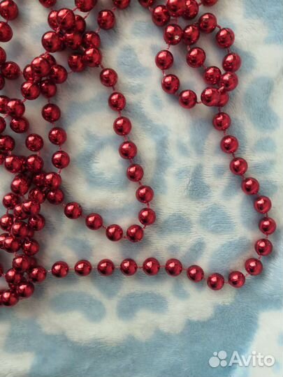 Бусы ёлочные, нить 9 метров