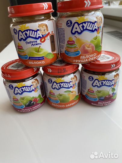 Фруктовое пюре Агуша