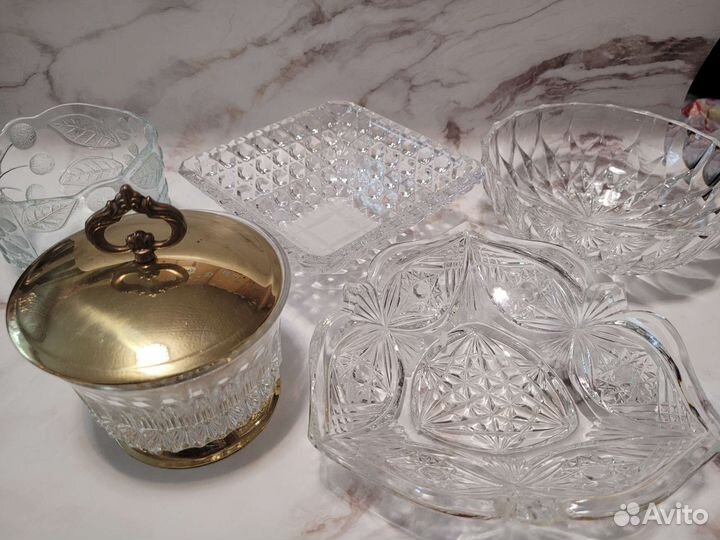 Хрустальные вазы/салатники
