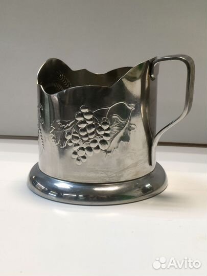 Подстаканник Колосья и виноград, СССР