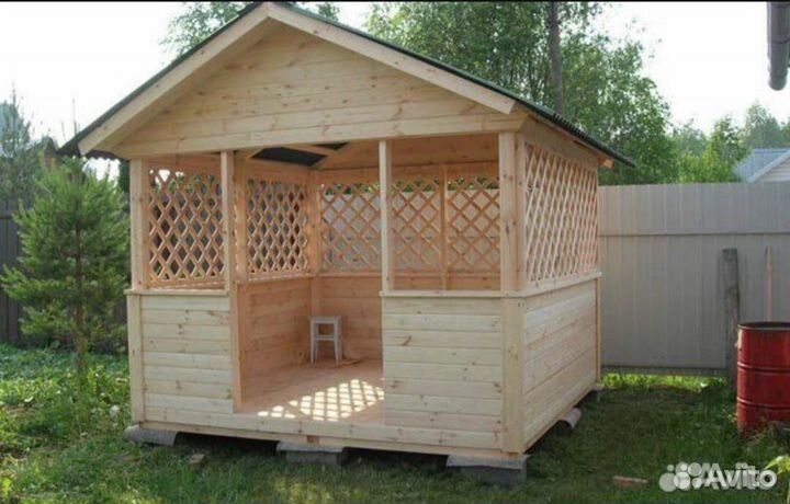 Беседка деревянная