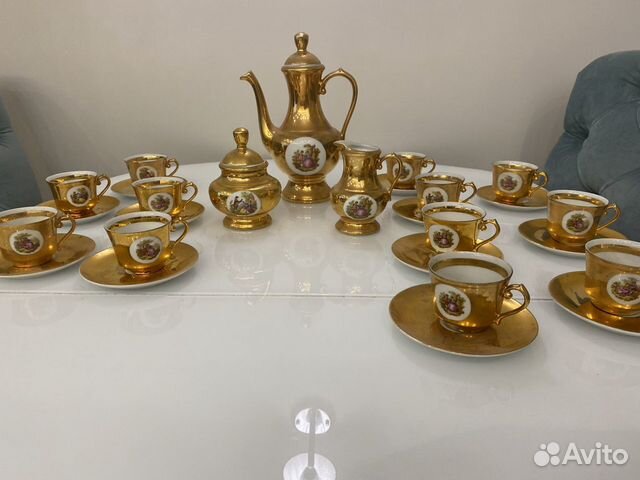 Винтажный Сервиз кофейный janbo