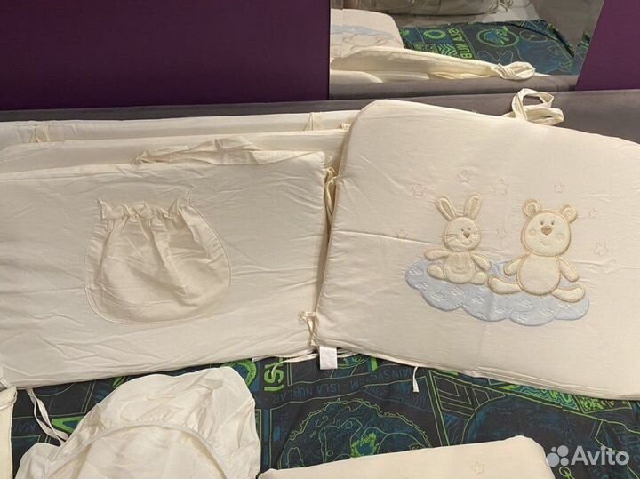 Комплект в кроватку с бортиками little star