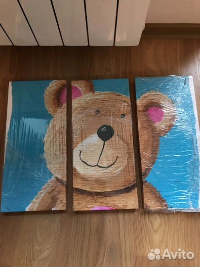 Картина на холсте мишка