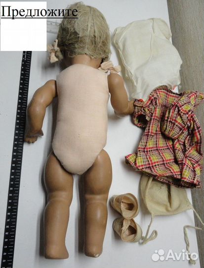 Кукла Антикварная, паричковая