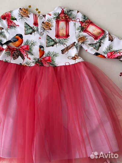 Платье на новый год для девочки 92 98