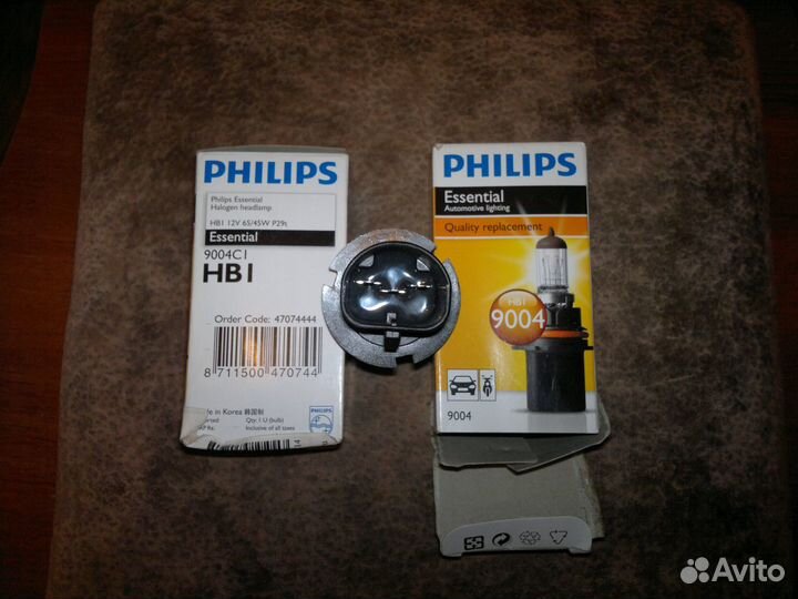 Лампа 2шт галогеновая HB1 philips 9004