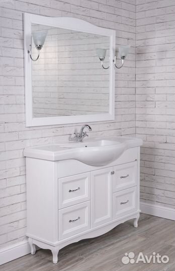 Мебель для ванной ValenHouse Эллина 120 белая, 4 я