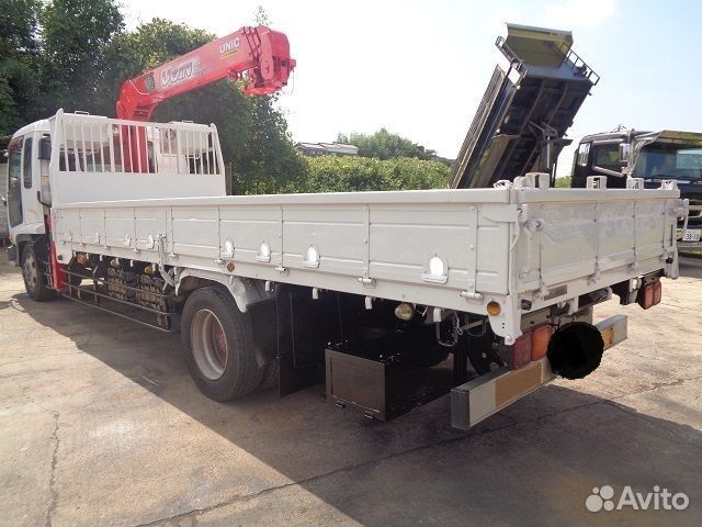 Бортовой грузовик Isuzu Forward (F-Series) с КМУ UNIC, 2006