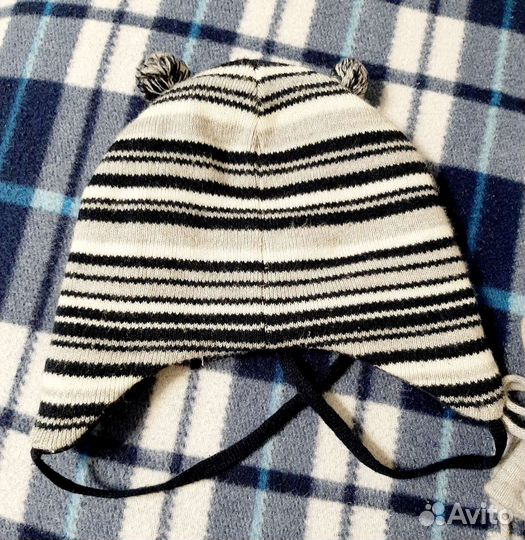 Шапка для мальчика + варежки