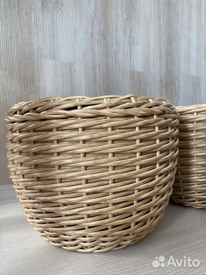 Кашпо из ротанга