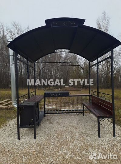 Беседка с мангалом