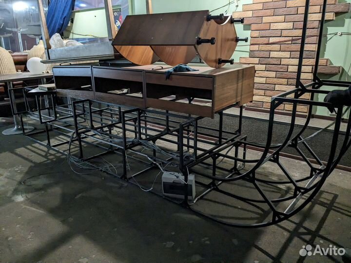 Сани интерьерные металлические для декорирования