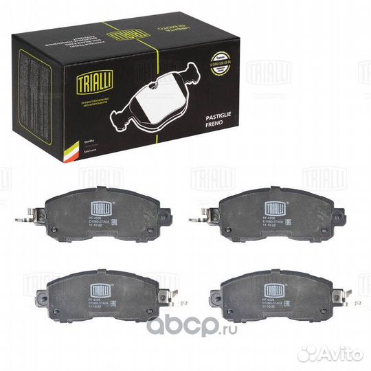 Колодки торм. для а/м Nissan Juke (10) /Teana (03) диск. перед. (PF 4308)