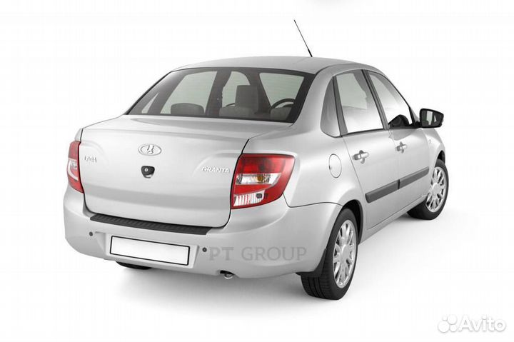 Накладка на задний бампер Лада Гранта седан