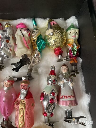 Елочные игрушки СССР на прищепке