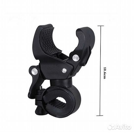 Держатель для фонаря велосипеда (003) Черный