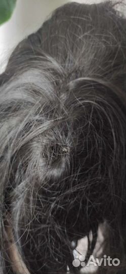 Парик черный синтетика