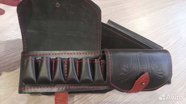 Патронташ 12 калибр из натуральной кожи