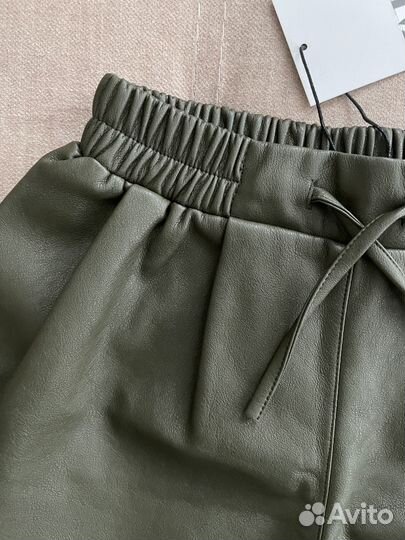 Шорты zara кожа новые