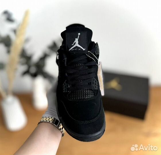 Кроссовки Nike air Jordan 4 Retro Black