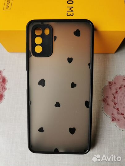 Xiaomi poco m3 чехол + кофр + коробка