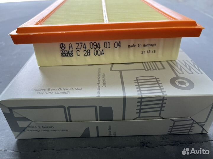 Фильтр воздушный Mercedes A2740940104