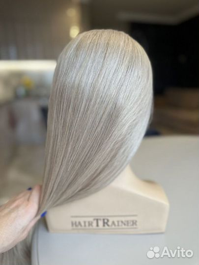 Болванка для причесок натуральные волосы