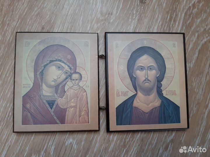 Икона Божией Матери и Вседержителя